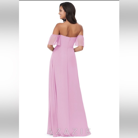 Azazie Sue Bridesmaid Dress in Candy Pink - Picture 2 of 7